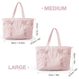 NNEDSZ Grey Stylish and Practical Water-Resistant Tote Bag for Daily Use & Yoga - Spacious with Convenient Compartments
