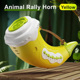 NNEDSZ Yellow Interactive Animal Sound Whistle Horn for Kids – Lung Capacity Training and 30+ Sound Effects Toy