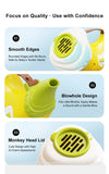 NNEDSZ Yellow Interactive Animal Sound Whistle Horn for Kids – Lung Capacity Training and 30+ Sound Effects Toy