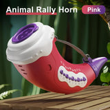 NNEDSZ Pink Interactive Animal Sound Whistle Horn for Kids - Lung Capacity Training and 30+ Sound Effects Toy