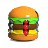 NNEDSZ 2 pcs set Burger Fidget Toy with Fries - Stress Relief Spinner and Brain Teaser for Kids - Fun Educational Toy for Focus and Dexterity
