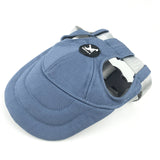 NNEDSZ Size S Light Blue Adjustable Pet Baseball Cap for Cats and Dogs - Cute Sun Protection Hat for Outdoor Adventures