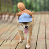 NNEDSZ Size M Red Adjustable Pet Baseball Cap for Cats and Dogs - Cute Sun Protection Hat for Outdoor Adventures
