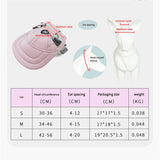 NNEDSZ Size M Pink Adjustable Pet Baseball Cap for Cats and Dogs - Cute Sun Protection Hat for Outdoor Adventures