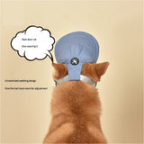 NNEDSZ Size L Dark Blue Adjustable Pet Baseball Cap for Cats and Dogs - Cute Sun Protection Hat for Outdoor Adventures