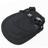 NNEDSZ Size L Black Adjustable Pet Baseball Cap for Cats and Dogs - Cute Sun Protection Hat for Outdoor Adventures