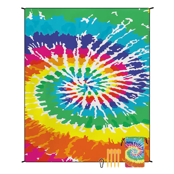 NNEDSZ Style STD-001-8 Colorful Quick Dry Beach Mat Sand Proof Waterproof Outdoor Picnic Blanket - Compact & Lightweight