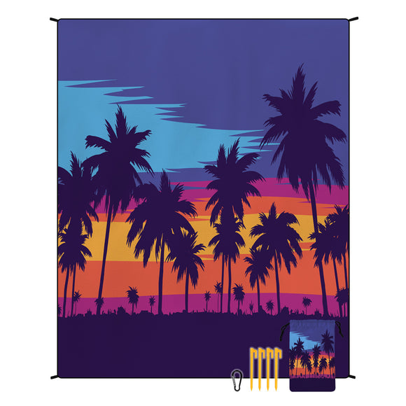 NNEDSZ Style STD-001-14 Colorful Quick Dry Beach Mat Sand Proof Waterproof Outdoor Picnic Blanket - Compact & Lightweight