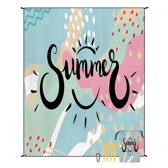 NNEDSZ Style STD-001-23 Colorful Quick Dry Beach Mat Sand Proof Waterproof Outdoor Picnic Blanket - Compact & Lightweight