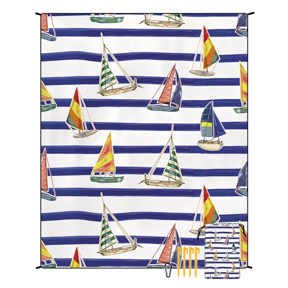 NNEDSZ Style STD-001-24 Colorful Quick Dry Beach Mat Sand Proof Waterproof Outdoor Picnic Blanket - Compact & Lightweight