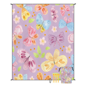 NNEDSZ Style STD-001-25 Colorful Quick Dry Beach Mat Sand Proof Waterproof Outdoor Picnic Blanket - Compact & Lightweight