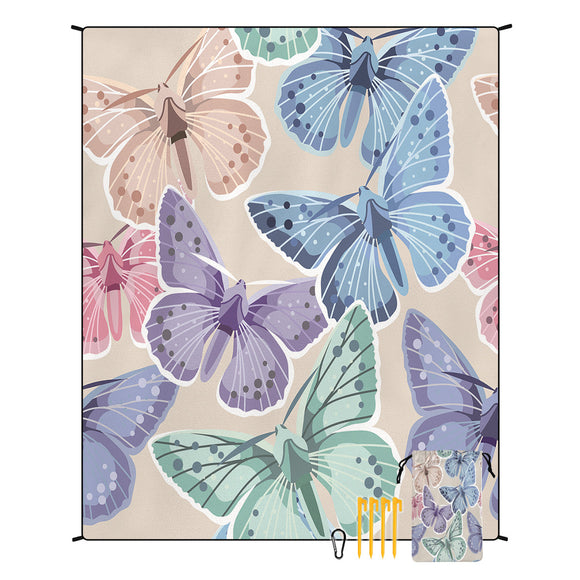 NNEDSZ Style STD-001-26 Colorful Quick Dry Beach Mat Sand Proof Waterproof Outdoor Picnic Blanket - Compact & Lightweight