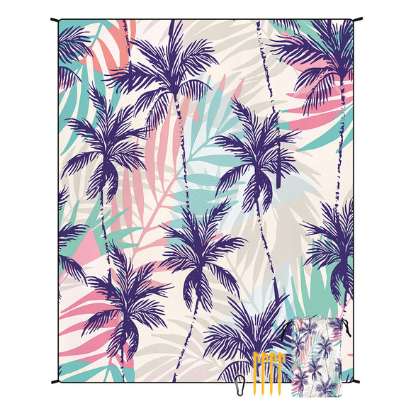 NNEDSZ Style STD-001-31 Colorful Quick Dry Beach Mat Sand Proof Waterproof Outdoor Picnic Blanket - Compact & Lightweight