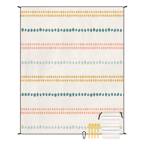 NNEDSZ Style STD-001-32 Colorful Quick Dry Beach Mat Sand Proof Waterproof Outdoor Picnic Blanket - Compact & Lightweight