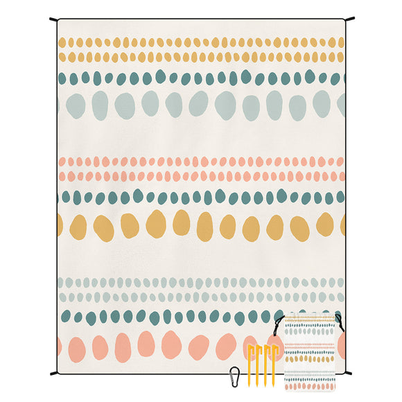 NNEDSZ Style STD-001-34 Colorful Quick Dry Beach Mat Sand Proof Waterproof Outdoor Picnic Blanket - Compact & Lightweight