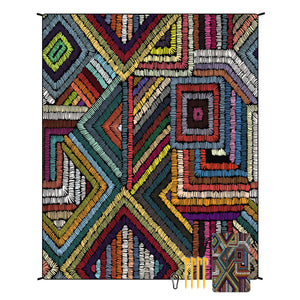 NNEDSZ Style STD-001-35 Colorful Quick Dry Beach Mat Sand Proof Waterproof Outdoor Picnic Blanket - Compact & Lightweight