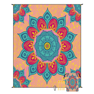 NNEDSZ Style STD-001-36 Colorful Quick Dry Beach Mat Sand Proof Waterproof Outdoor Picnic Blanket - Compact & Lightweight