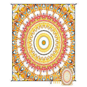 NNEDSZ Style STD-001-39 Colorful Quick Dry Beach Mat Sand Proof Waterproof Outdoor Picnic Blanket - Compact & Lightweight