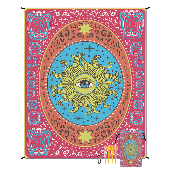 NNEDSZ Style STD-001-40 Colorful Quick Dry Beach Mat Sand Proof Waterproof Outdoor Picnic Blanket - Compact & Lightweight