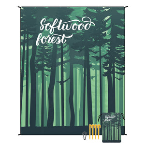 NNEDSZ Style STD-001-42 Green Quick Dry Beach Mat Sand Proof Waterproof Outdoor Picnic Blanket - Compact & Lightweight