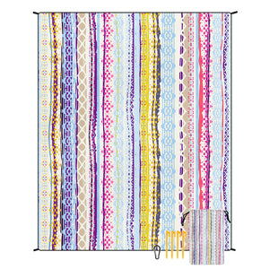 NNEDSZ Style STD-001-43 Colorful Quick Dry Beach Mat Sand Proof Waterproof Outdoor Picnic Blanket - Compact & Lightweight