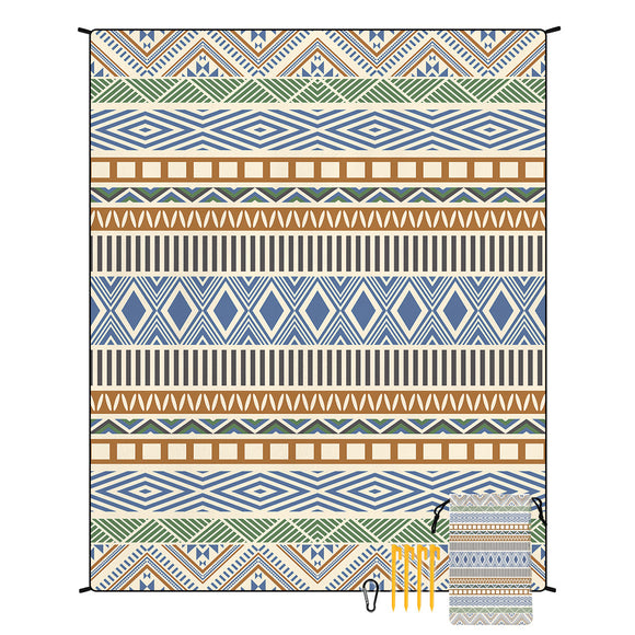 NNEDSZ Style STD-001-44 Colorful Quick Dry Beach Mat Sand Proof Waterproof Outdoor Picnic Blanket - Compact & Lightweight