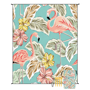 NNEDSZ Style STD-001-46 Colorful Quick Dry Beach Mat Sand Proof Waterproof Outdoor Picnic Blanket - Compact & Lightweight