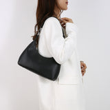 NNEDSZ Black Women's Trendy PU Leather Shoulder Bag - Fashionable Underarm Hobo Bag with Adjustable Strap