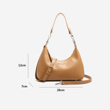 NNEDSZ Black Women's Trendy PU Leather Shoulder Bag - Fashionable Underarm Hobo Bag with Adjustable Strap