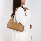 NNEDSZ Brown Women's Trendy PU Leather Shoulder Bag - Fashionable Underarm Hobo Bag with Adjustable Strap