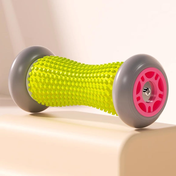 NNEDSZ Green And Grey Foot Massage Roller - Plantar Fasciitis & Muscle Relief Tool