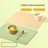 NNEDSZ 2 Pcs Pink Safe & Durable Silicone Placemat - Heat Resistant, Spill-Proof Table Protector for Kids & Adults(30*40CM)