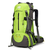 NNEDSZ Green High-Capacity Nylon Hiking Backpack - Durable, Multi-Functional Outdoor Travel Pack