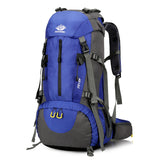 NNEDSZ Blue High-Capacity Nylon Hiking Backpack - Durable, Multi-Functional Outdoor Travel Pack