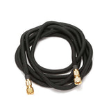 NNEDSZ 25FT Black Expandable Garden Hose without Spray Gun - High-Pressure TPE Watering & Car Wash Tool