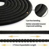 NNEDSZ 50FT Green Expandable Garden Hose without Spray Gun - High-Pressure TPE Watering & Car Wash Tool