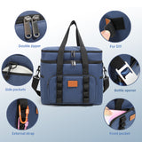 NNEDSZ Green 23L Extra Large Insulated Cooler Bag with Double Layers - Perfect for Camping, Picnics, and Outdoor Adventures
