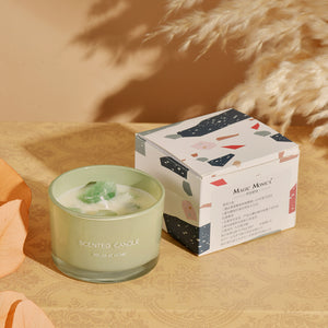 NNEDSZ 3 PCS (Gardenia)Macaron Crystal Stone Scented Candle - Aromatherapy Gift