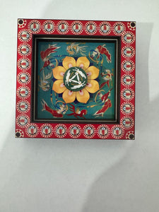 NNEDSZ 2-PCS 3D Wooden Fridge Magnet - Dunhuang Art Style, Creative Gift (Style 6)