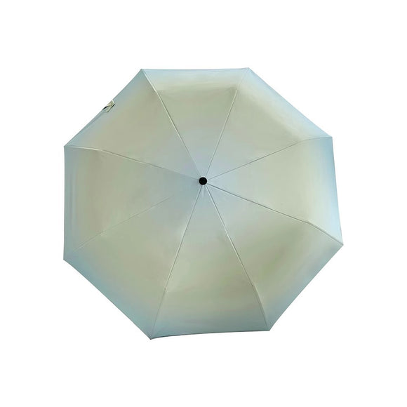 NNEDSZ Blue Gradient Gradient Automatic Folding Umbrella - Sun & Rain Protection for Women