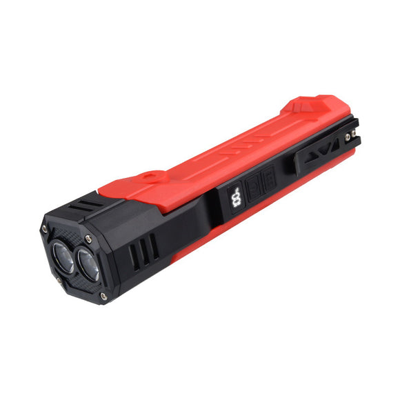 NNEDSZ Red Flashlight Car Repair Light - LED Work Light , Magnetic Base, Power Bank