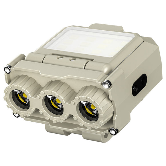 NNEDSZ Beige Rechargeable LED Headlight -  Cap Light, Long Lasting Camping Light
