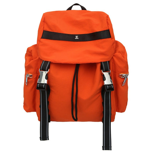 NNEDSZ Orange Lightweight Nylon Backpack - Water Resistant Travel Daypack for Women & Men