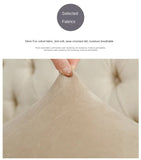 NNEDSZ 2 Pcs Beige Elegant Polyester Sofa Cover - Full Protection Against Cat Scratches & Wear