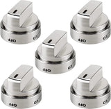 NNEDSZ 2 Pcs Silver AEZ73453509 Oven Stove Knob Assembly - Stainless Steel Replacement for AEZ72909008, Easy Install & Durable Upgrade