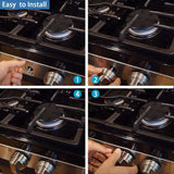 NNEDSZ 2 Pcs Silver AEZ73453509 Oven Stove Knob Assembly - Stainless Steel Replacement for AEZ72909008, Easy Install & Durable Upgrade