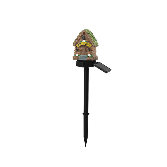 NNEDSZ Style 1 Brown And Green Solar Resin Garden Stake Light - Outdoor Landscape Light for Yard and Patio Decor