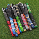 NNEDSZ 2 Pcs Red MCC PLUS4 Midsize Golf Grip - Rubber and Cotton Thread Hybrid, 265 mm, 72g, Core 60