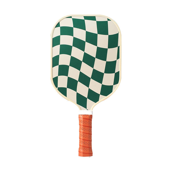 NNEDSZ Style 1 White  And Green T700 Carbon Fiber & Fiberglass Pickleball Paddle - Lightweight 220g with Anti-Slip TPU Grip for Training & Competition