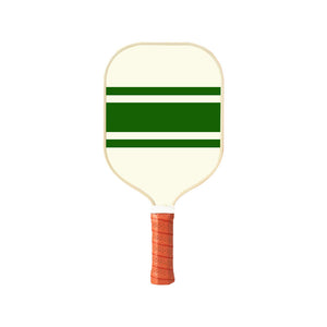 NNEDSZ Style 3 White And Green T700 Carbon Fiber & Fiberglass Pickleball Paddle - Lightweight 220g with Anti-Slip TPU Grip for Training & Competition